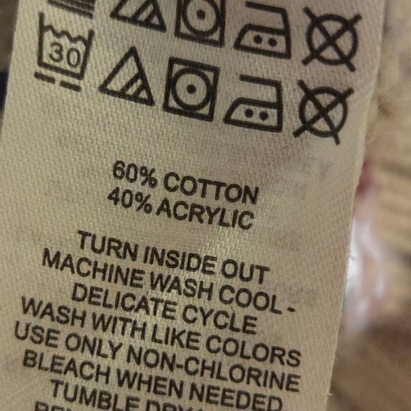 Rorie Whelan Boys 7-8 Cardigan Sweater Fair Isle Shawl Collar Knit Cotton - Picture 5 of 6